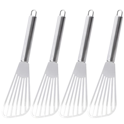 Unique Bargains Kitchen Stainless Steel Slotted Barbecue Spatulas And Turners Silver Tone 4 Pcs 9 Unique Bargains Kitchen Stainless Steel Slotted Barbecue Spatulas And Turners Silver Tone 4 Pcs - Image 7