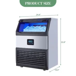 Acekool Commercial Ice Maker Machine, 200Lbs/24H With 65Lbs Storage, Stainless Steel,Auto Clean, 90 Cubes In 11-18 Mins With Water Filter -Target KitchenAid GUEST 00b3dc04 01d0 4dd6 8d88 494b71a5f6e8