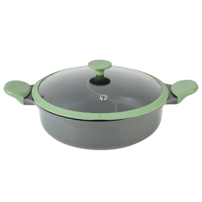 Kenmore Theodore 6.5 Quart Nonstick Cast Aluminum Divided Hot Pot Pan With Lid 8 Kenmore Theodore 6.5 Quart Nonstick Cast Aluminum Divided Hot Pot Pan With Lid - Image 6