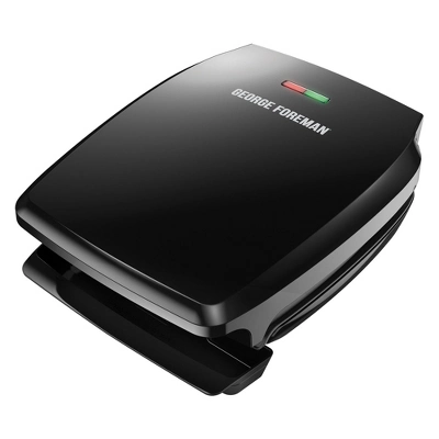 George Foreman GR340FBX 4-Serving Classic Plate Electric Indoor Grill And Panini Press, Black 10 George Foreman GR340FBX 4-Serving Classic Plate Electric Indoor Grill And Panini Press, Black - Image 8
