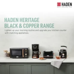 Haden Heritage 2 Slice Wide Slot Stainless Steel Toaster Bundled With 12 Cup Programmable Drip Coffee Maker Coffee Machine, Black & Copper -Target KitchenAid GUEST 00cfe3f7 5472 474e b59e 9e506b6c0b64