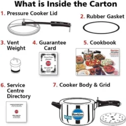 Hawkins 4L Stainless Steel Induction Compatible Inner Lid Pressure Cooker: Cool Touch Handle, Locking Lid, Hand Wash -Target KitchenAid GUEST 00ee441d 779f 4c54 8ccf 57758d497105