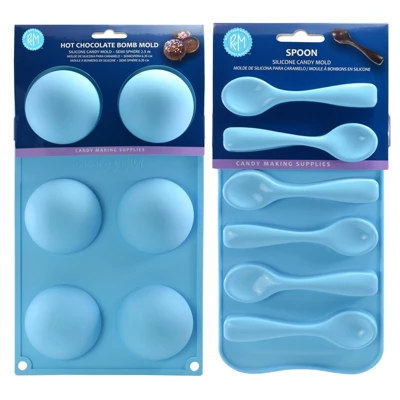 R&M International Silicone Chocolate Spoon & Hot Cocoa Bomb Mold Set 6 R&M International Silicone Chocolate Spoon & Hot Cocoa Bomb Mold Set - Image 4