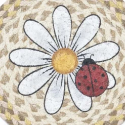Earth Rugs Natural Fiber Trivet – Spring Table Accent With Daisy & Ladybug -Target KitchenAid GUEST 021d0490 98d4 4555 ba87 6c1ad29761c0