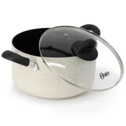 Oster® Oster Clairborne 6 Quart Aluminum Nonstick Dutch Oven With Lid In Sand