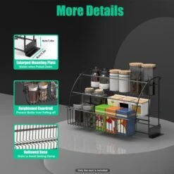 YIYIBYUS Black 3-Tier Pull-out Spice Organizer Rack, Retractable Kitchen Storage Rack 16 YIYIBYUS Black 3-Tier Pull-out Spice Organizer Rack, Retractable Kitchen Storage Rack -Target KitchenAid GUEST 0230cab9 d881 4871 8961 28f277be3e81