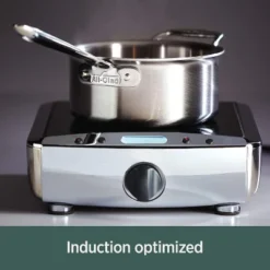 All-Clad D5 5-Ply Stainless Steel Cookware Set – 14-Piece Pots And Pans Set, Induction, Oven Broiler Safe 600F,Silver