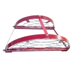 Range Kleen Enameled 2 Shelf Wall Mounted Pot Rack Red: Steel Kitchen Organizer For Pots & Pans, 12.75" H X 24.75" D -Target KitchenAid GUEST 0240f827 1d51 4dd4 8b2b fac7d6039703