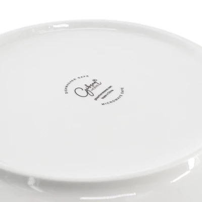 Gibson Home 2 Piece 11 Inch Round Fine Ceramic Serving Bowl Set In White 6 Gibson Home 2 Piece 11 Inch Round Fine Ceramic Serving Bowl Set In White - Image 4