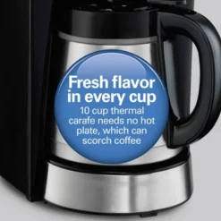 Hamilton Beach Thermal 10C Coffee Maker 46899R: Chrome Silver, 10 Cup Drip, Electric, Cone Filter, Thermal Carafe -Target KitchenAid GUEST 03120eeb c8a4 4945 a1ac 6480addc6633