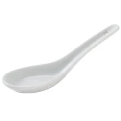 C.A.C. China CN-41 0.6 Oz. Ceramic Soup Spoon With A Short Thick Handle / Wonton Soup Spoon - 12 Pack -Target KitchenAid GUEST 0377ab49 a829 4ea1 b5aa 5aaebee209b2