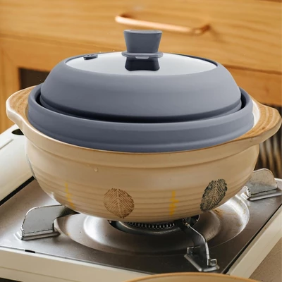 Itopfox Microwave Splatter Cover With Collapsible Design, Silicone Handle, And Steam Vent Hole For Safe And Even Cooking 7 Itopfox Microwave Splatter Cover With Collapsible Design, Silicone Handle, And Steam Vent Hole For Safe And Even Cooking - Image 5