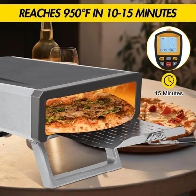12-Inch Portable Outdoor Gas Pizza Oven - 950¡ãF High Temperature, 60-Second Cooking, 15-Min Preheat 7 12-Inch Portable Outdoor Gas Pizza Oven - 950¡ãF High Temperature, 60-Second Cooking, 15-Min Preheat - Image 5