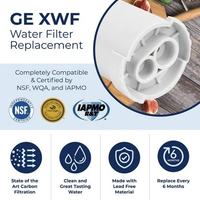 PureLine GE XWF Replacement Refrigerator Water Filter, Compatible With WR17X30702 (3 Pack) 5 PureLine GE XWF Replacement Refrigerator Water Filter, Compatible With WR17X30702 (3 Pack) - Image 3