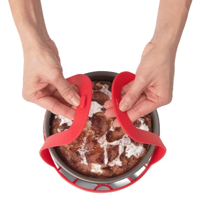 Cuisipro Silicone Cooking & Baking Sling, Red 3 Cuisipro Silicone Cooking & Baking Sling, Red