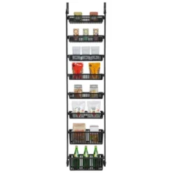 Smart Design 8-Tier Over The Door Hanging Pantry Organizer With 6 Full Baskets And 2 Deep Baskets Black: Steel Kitchen Storage, 77" Height 17 Smart Design 8-Tier Over The Door Hanging Pantry Organizer With 6 Full Baskets And 2 Deep Baskets Black: Steel Kitchen Storage, 77" Height -Target KitchenAid GUEST 04a5a837 cf78 4349 ad06 65b430d01db7
