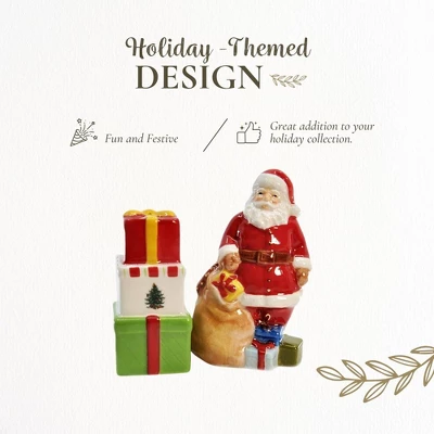 Spode Christmas Tree Santa And Gifts Salt And Pepper Shaker Set, 2-Piece, Christmas Gift/Stocking Stuffer For Collectors & Holiday Enthusiasts 4 Spode Christmas Tree Santa And Gifts Salt And Pepper Shaker Set, 2-Piece, Christmas Gift/Stocking Stuffer For Collectors & Holiday Enthusiasts - Image 2