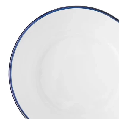 (3 Pack) Blue Rim Stoneware Bowl 5 (3 Pack) Blue Rim Stoneware Bowl - Image 3