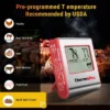 ThermoPro TP16W Digital Meat Cooking Smoker Kitchen Grill BBQ Thermometer With Large LCD Display
