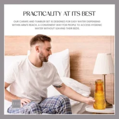 Elle Decor Bedside Water Carafe With Tumbler Set, Vintage Design Pitcher And Matching Drinking Glass Doubles As Lid, 33-Ounce -Target KitchenAid GUEST 0539d141 3fab 4b3e b2a0 b1b854861218