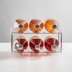 MDesign Free-Stand Stackable 2-Tier Water Bottle Holder, 2 Pack, Clear/Polished -Target KitchenAid GUEST 05cfc3ee dcb8 4cb7 b788 8ffba4a186e7