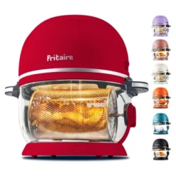 Fritaire Non-Toxic Air Fryer - Glass Air Fryer, 5qt, Teflon-Free, PFOA- Free, W/ Accessories - Rotisserie And Tumbling Basket -Target KitchenAid GUEST 05f1ada2 fdf8 4c3e 9a33 2f2750a33f6e