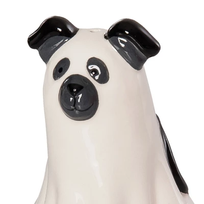 Gallerie II Ghost Dogs Halloween Costume Dolomite Salt & Pepper Shakers Set Of 2 4 Gallerie II Ghost Dogs Halloween Costume Dolomite Salt & Pepper Shakers Set Of 2 - Image 2