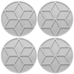 Unique Bargains Round Heat Resistant Non-Slip Silicone Trivet Mat For Pots Coasters 4 Pcs -Target KitchenAid GUEST 064650e1 4d0b 415b bc0e 2badd6c192f1
