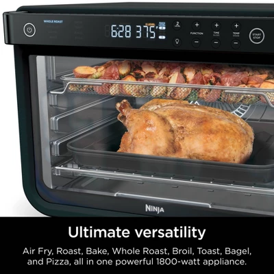 Ninja Foodi 8-in-1 XL Pro Air Fry Oven DT202BK: Toaster Oven, 1800W, Dishwasher-Safe, Black, Includes Wire Rack & Recipes 6 Ninja Foodi 8-in-1 XL Pro Air Fry Oven DT202BK: Toaster Oven, 1800W, Dishwasher-Safe, Black, Includes Wire Rack & Recipes - Image 4