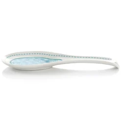 Gibson Home Village Vines Fine Ceramic Spoon Rest In Blue