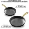 Imarku Professional Cooking Utensils , Nonstick Cast Iron Skillets 2pcs, 10 Inch, 12 Inch Pizza Pans , Steak Pan, Dishwasher Safe, Free POFA -Target KitchenAid GUEST 06aea8dd 329a 4cdf aae0 2c96d98ce069