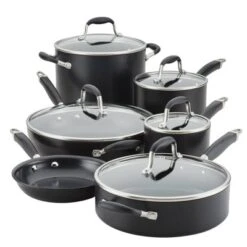 Anolon Advanced Home 11pc Hard Anodized Nonstick Cookware Set Onyx -Target KitchenAid GUEST 06c3597c 7c9a 4705 9778 387863425c47