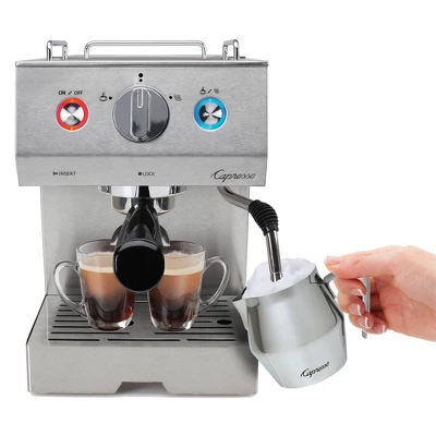 Capresso Cafe Select: Stainless Steel Espresso Maker With Frothing Wand & Removable Water Reservoir, 15 Bars Pressure 4 Capresso Cafe Select: Stainless Steel Espresso Maker With Frothing Wand & Removable Water Reservoir, 15 Bars Pressure - Image 2
