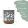Elanze Designs 8 Inch Floral Peacock Large Ceramic Kitchen Utensil Holder Gray And White Crock With Cork Base -Target KitchenAid GUEST 0759b3ff 79b7 4156 b10d 06eb47c2d7c8