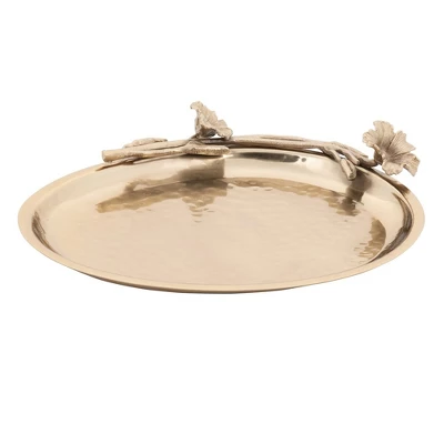 Jiallo Eldora Oval Tray - Satin Gold 4 Jiallo Eldora Oval Tray - Satin Gold - Image 2