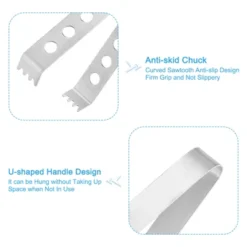 Unique Bargains Stainless Steel Ice Tongs For Appetizers, Charcuterie, Dessert, Tea Party, Bar, Cafe Serving 5" Silver 1 Pc -Target KitchenAid GUEST 0770f80b 9600 4a74 8064 2f90cf2314a9