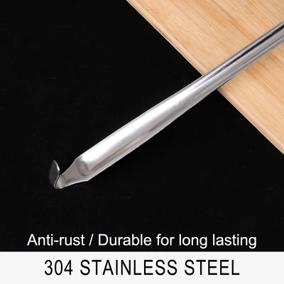 Unique Bargains Stainless Steel Ergonomic Handle Heat Resistance Non-Stick Soup Ladle 12'' X 2.8'' Silver Tone 1 Pc 6 Unique Bargains Stainless Steel Ergonomic Handle Heat Resistance Non-Stick Soup Ladle 12'' X 2.8'' Silver Tone 1 Pc - Image 4