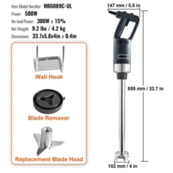 VEVOR Commercial Immersion Blender, 500 Watt Heavy Duty Hand Mixer, Variable Speed Kitchen Stick Mixer With 304 Stainless Steel Blade 16 VEVOR Commercial Immersion Blender, 500 Watt Heavy Duty Hand Mixer, Variable Speed Kitchen Stick Mixer With 304 Stainless Steel Blade -Target KitchenAid GUEST 082d7294 325a 4112 83e4 c4b35c93e9b4