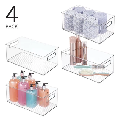 IDesign Plastic Stackable Fridge Bin With Handles, Set Of 4, Clear, Made In USA 11 IDesign Plastic Stackable Fridge Bin With Handles, Set Of 4, Clear, Made In USA - Image 9