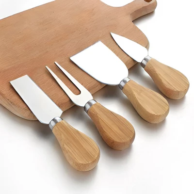 Kitcheniva Stainless Steel Cheese Knife Set 4 Pcs 4 Kitcheniva Stainless Steel Cheese Knife Set 4 Pcs - Image 2