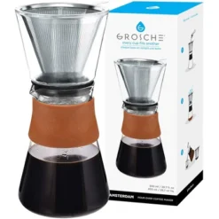 GROSCHE AMSTERDAM Pour Over Coffee Maker With Double Layer Permanent Stainless Steel Coffee Filter, 28.7 Fl Oz. Capacity 15 GROSCHE AMSTERDAM Pour Over Coffee Maker With Double Layer Permanent Stainless Steel Coffee Filter, 28.7 Fl Oz. Capacity -Target KitchenAid GUEST 086696fe 48b4 4676 9460 a79e6a09cd2a