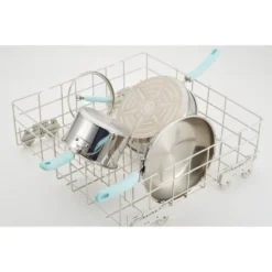 Rachael Ray Create Delicious 10pc Stainless Steel Cookware Set Light Blue Handles: Induction Safe, Dishwasher Safe 18 Rachael Ray Create Delicious 10pc Stainless Steel Cookware Set Light Blue Handles: Induction Safe, Dishwasher Safe -Target KitchenAid GUEST 086741f0 5398 4dc2 bd7f ad3e29522866