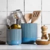 BRINJOY Cutlery Holder, 7.3" + 5.4" Ceramic Cutlery Jars, Pots And Home Accessories, 2-Pack, Glazed Blue Cutlery Storage 2 BRINJOY Cutlery Holder, 7.3" + 5.4" Ceramic Cutlery Jars, Pots And Home Accessories, 2-Pack, Glazed Blue Cutlery Storage -Target KitchenAid GUEST 08d9cf5c 5a3d 4c78 b9c7 01e759d0aa87