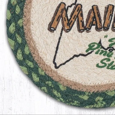 Earth Rugs Maine Forest Decor – 10" Round Pine Hot Pad By Harry W. Smith 3 Earth Rugs Maine Forest Decor – 10" Round Pine Hot Pad By Harry W. Smith