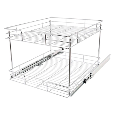 YIYIBYUS Pull Out Cabinet Organizer, 2-Tier Cabinet Pull Out Shelves, Kitchen Cabinet Organizer 10 YIYIBYUS Pull Out Cabinet Organizer, 2-Tier Cabinet Pull Out Shelves, Kitchen Cabinet Organizer - Image 8