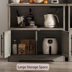 Acekool Bakers Rack With Storage Cabinet, Power Outlets, Thick Tabletop, Kitchen Pantry Hutch, 62.99" -Target KitchenAid GUEST 0932927b e4d3 4fbb afae b210bc7e4b87