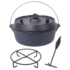 DSVIMOY Outdoor Dutch Ovens, 6 Quart Grill Cookware With Skillet Lid And Pot Rack For Camping Fireplace Cooking, Black, 13.7"*13.7"*6.5" 11 DSVIMOY Outdoor Dutch Ovens, 6 Quart Grill Cookware With Skillet Lid And Pot Rack For Camping Fireplace Cooking, Black, 13.7"*13.7"*6.5" -Target KitchenAid GUEST 094beb1f 7b17 4946 9b99 fa733f0e8b65 2