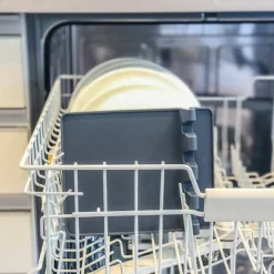 Cheer Collection Compact BPA-Free Silicone Utensil Rest – Gray