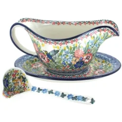 Blue Rose Polish Pottery 239-561 Ceramika Artystyczna Gravy Boat With Ladle 22 Blue Rose Polish Pottery 239-561 Ceramika Artystyczna Gravy Boat With Ladle -Target KitchenAid GUEST 099c715f 0ef3 45ab ba75 ebc2711719a9