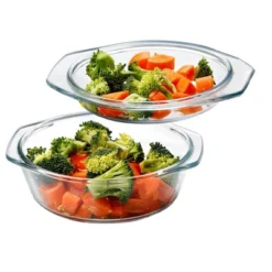 Itopfox Small Round Glass Casserole Dish With Lid, Microwave And Oven Safe Mini Glass Bowl For Cooking And Serving -Target KitchenAid GUEST 099d4e67 337d 4c0c a128 4be34100a989